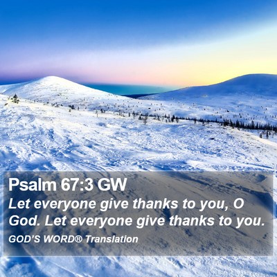 Psalm 67:3 GW Bible Verse Image