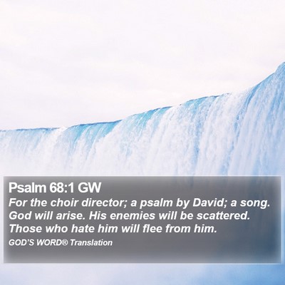 Psalm 68:1 GW Bible Verse Image