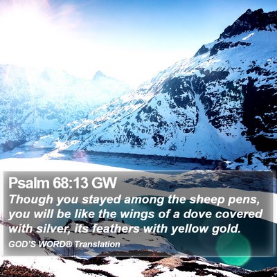 Psalm 68:13 GW Bible Verse Image
