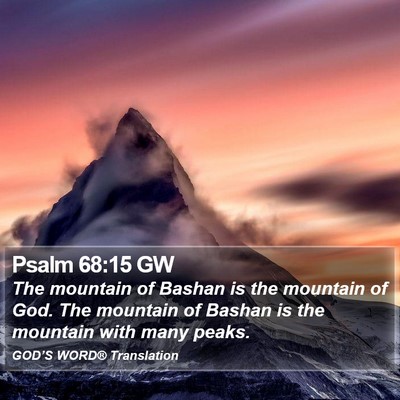 Psalm 68:15 GW Bible Verse Image