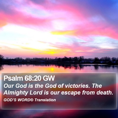 Psalm 68:20 GW Bible Verse Image