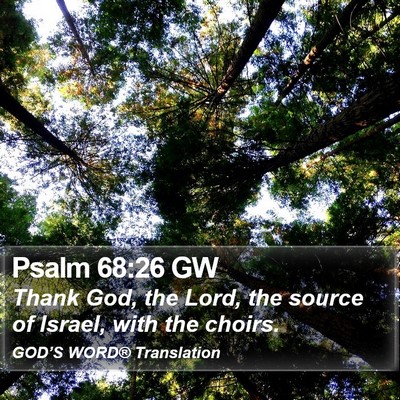 Psalm 68:26 GW Bible Verse Image