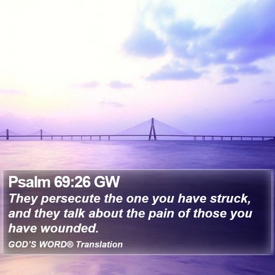 Psalm 69:26 GW Bible Verse Image