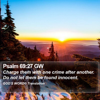 Psalm 69:27 GW Bible Verse Image