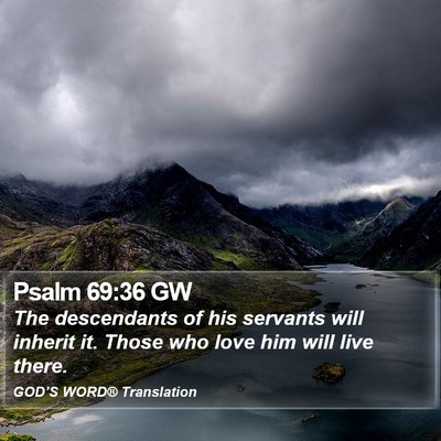 Psalm 69:36 GW Bible Verse Image