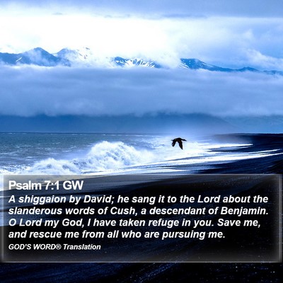 Psalm 7:1 GW Bible Verse Image