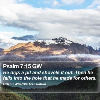 Psalm 7:15 GW Bible Verse Image