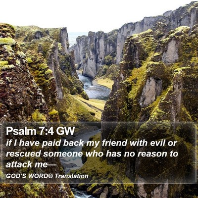 Psalm 7:4 GW Bible Verse Image