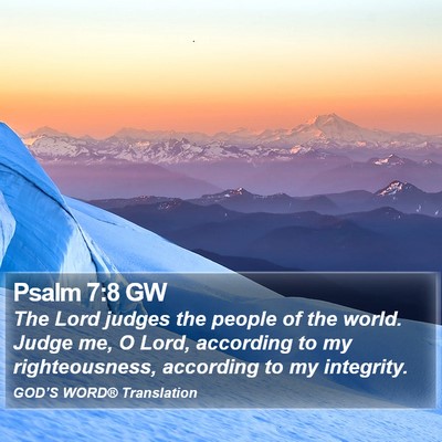 Psalm 7:8 GW Bible Verse Image