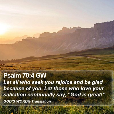 Psalm 70:4 GW Bible Verse Image