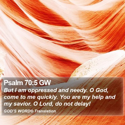 Psalm 70:5 GW Bible Verse Image