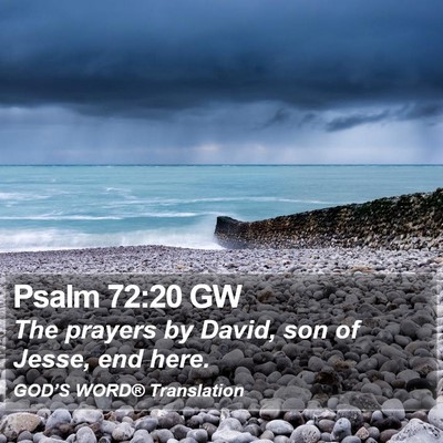 Psalm 72:20 GW Bible Verse Image