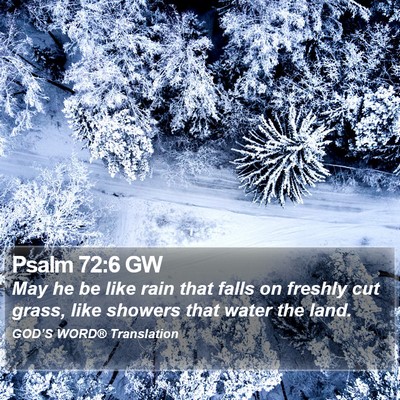 Psalm 72:6 GW Bible Verse Image