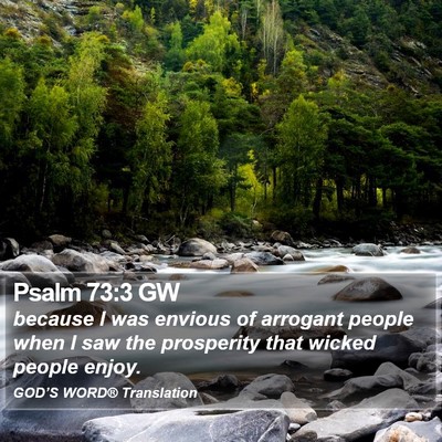 Psalm 73:3 GW Bible Verse Image