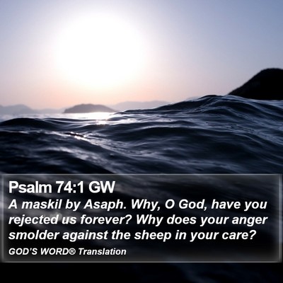 Psalm 74:1 GW Bible Verse Image