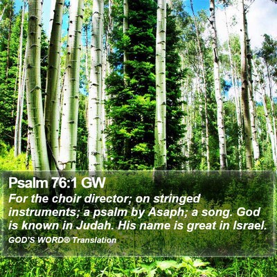 Psalm 76:1 GW Bible Verse Image