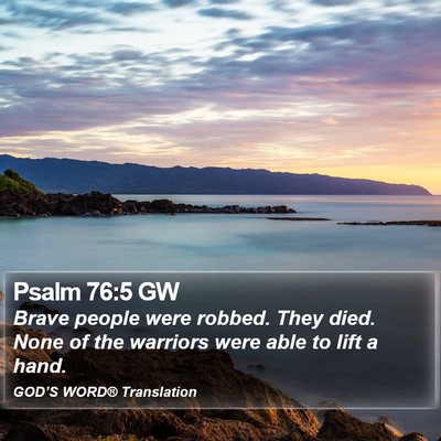 Psalm 76:5 GW Bible Verse Image