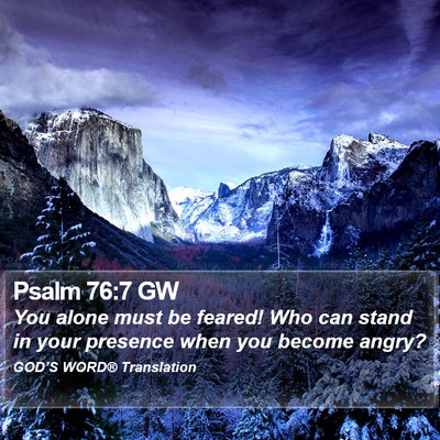 Psalm 76:7 GW Bible Verse Image