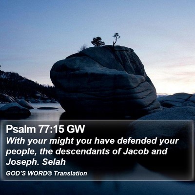 Psalm 77:15 GW Bible Verse Image