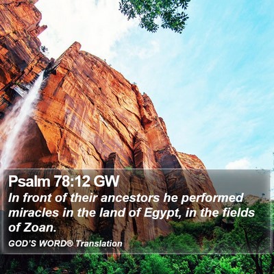 Psalm 78:12 GW Bible Verse Image