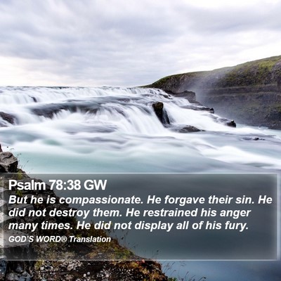 Psalm 78:38 GW Bible Verse Image