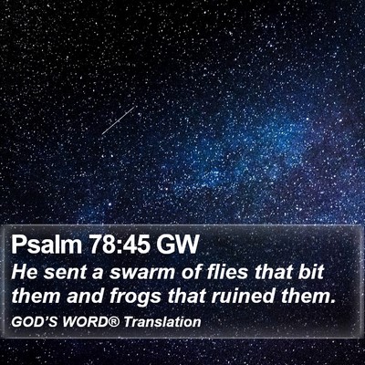 Psalm 78:45 GW Bible Verse Image