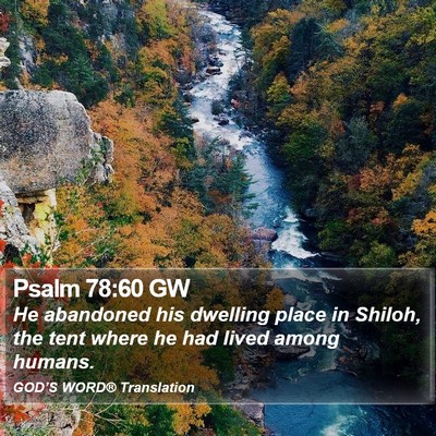 Psalm 78:60 GW Bible Verse Image