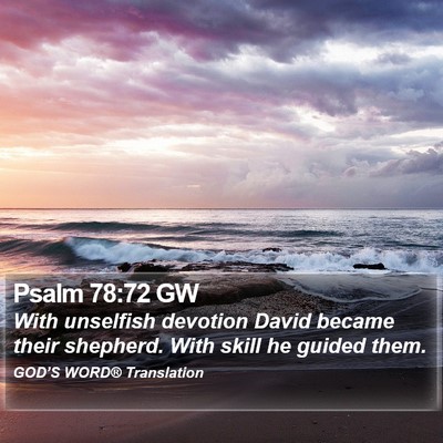 Psalm 78:72 GW Bible Verse Image