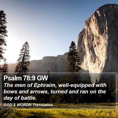 Psalm 78:9 GW Bible Verse Image