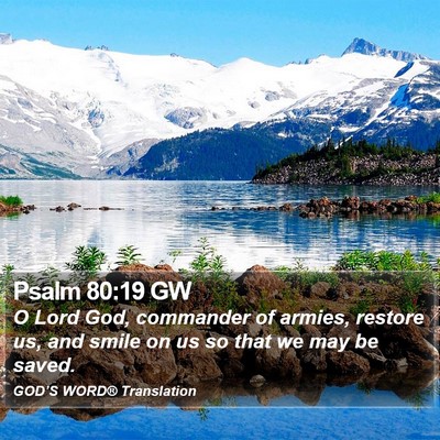 Psalm 80:19 GW Bible Verse Image
