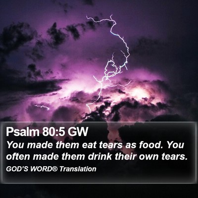 Psalm 80:5 GW Bible Verse Image