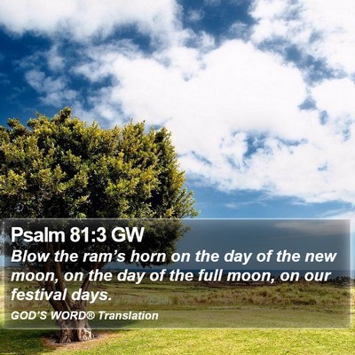 Psalm 81:3 GW Bible Verse Image