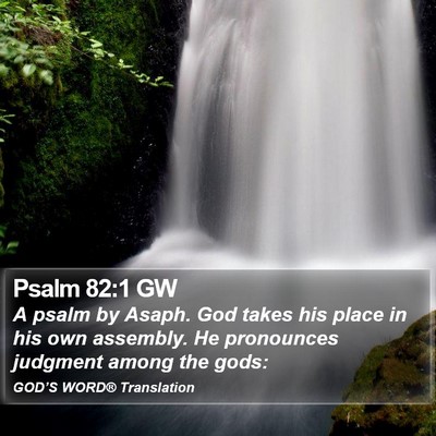 Psalm 82:1 GW Bible Verse Image