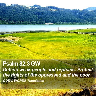 Psalm 82:3 GW Bible Verse Image