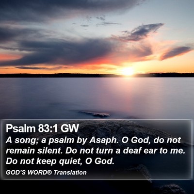 Psalm 83:1 GW Bible Verse Image