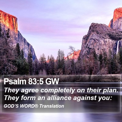 Psalm 83:5 GW Bible Verse Image