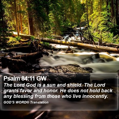Psalm 84:11 GW Bible Verse Image