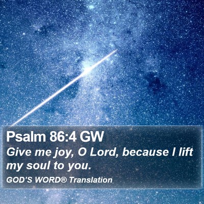 Psalm 86:4 GW Bible Verse Image