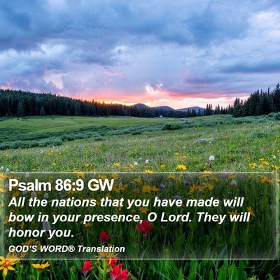 Psalm 86:9 GW Bible Verse Image