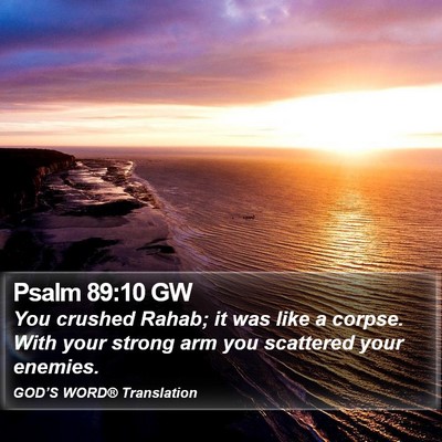 Psalm 89:10 GW Bible Verse Image