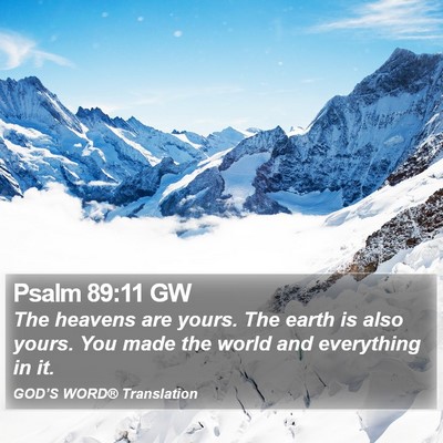 Psalm 89:11 GW Bible Verse Image