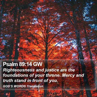 Psalm 89:14 GW Bible Verse Image