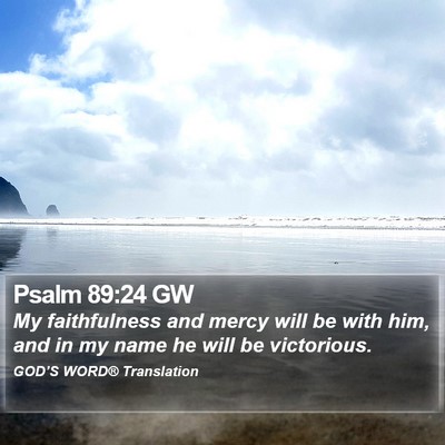 Psalm 89:24 GW Bible Verse Image