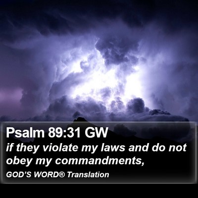 Psalm 89:31 GW Bible Verse Image