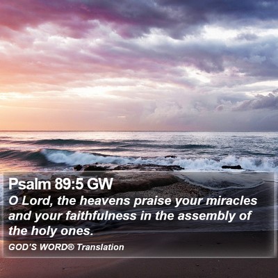 Psalm 89:5 GW Bible Verse Image