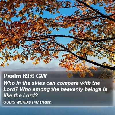 Psalm 89:6 GW Bible Verse Image