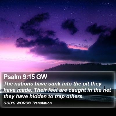 Psalm 9:15 GW Bible Verse Image