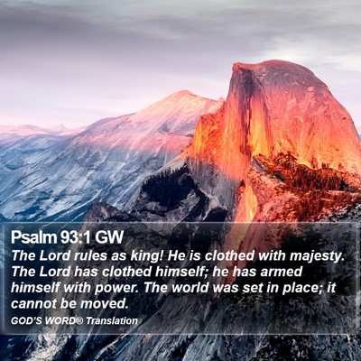Psalm 93:1 GW Bible Verse Image