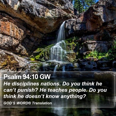 Psalm 94:10 GW Bible Verse Image