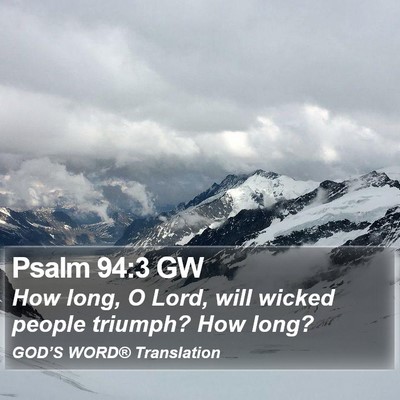 Psalm 94:3 GW Bible Verse Image